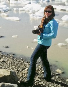 Marjorie Kaufman on location in Iceland
